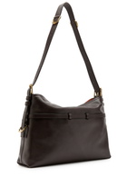 Givenchy Voyou Medium Grained Leather Shoulder bag - Chocolate - One Size