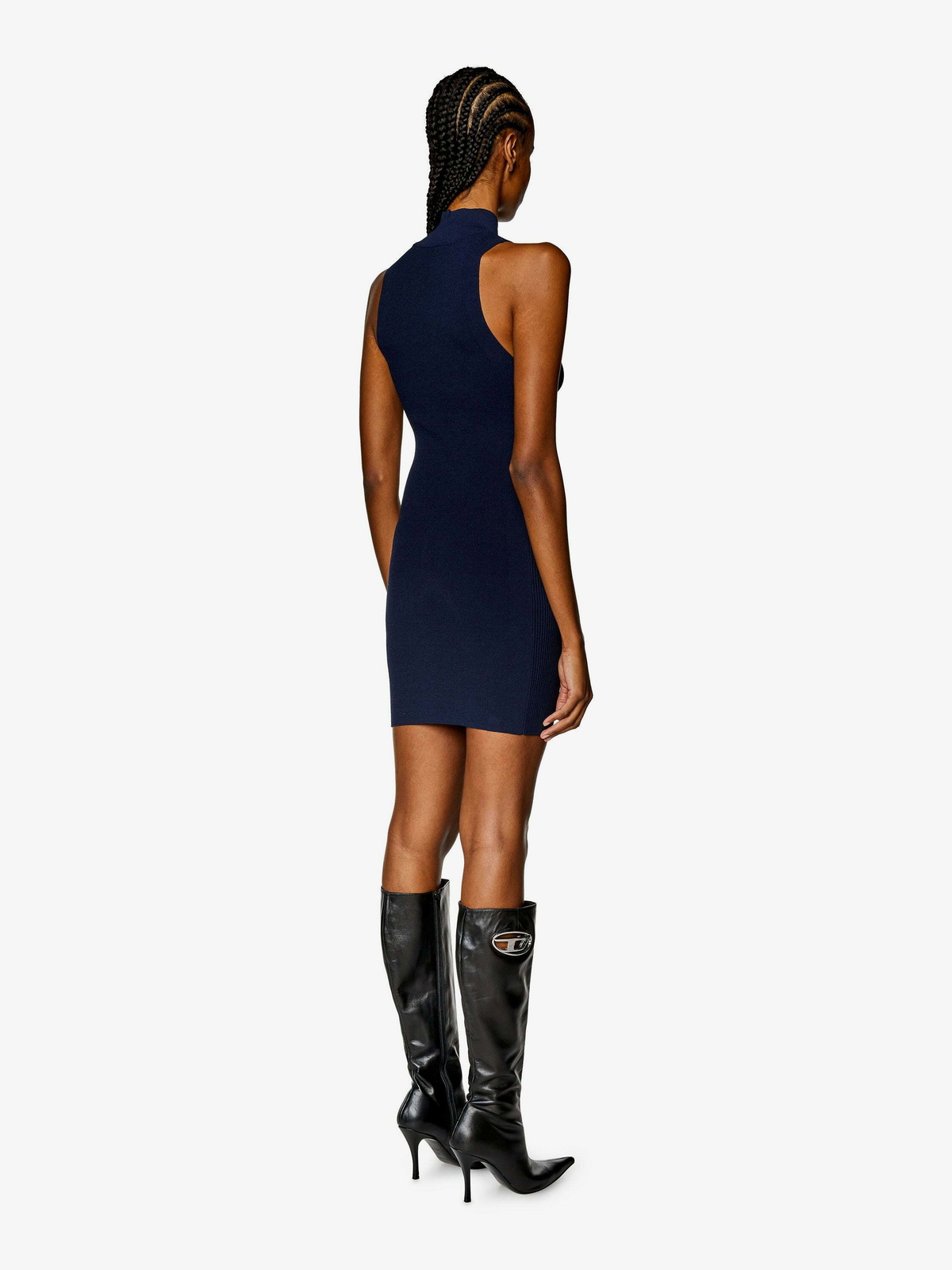 ワンピース DIESEL M-Onervax dress Diesel M Onervax Blue Womens Dress Diesel