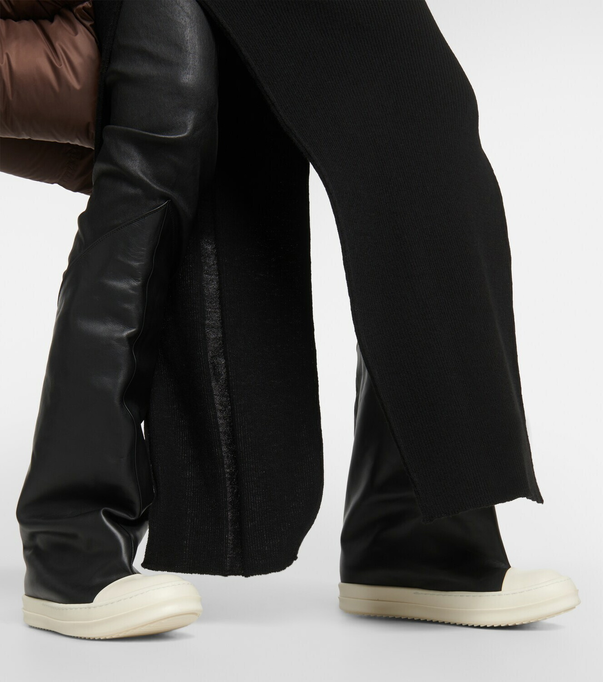 Rick Owens Oblique leather over-the-knee boots Rick Owens