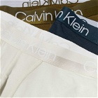 Calvin Klein Men's Trunk - 3 Pack in White/Green/Blue