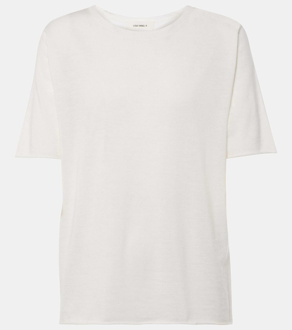 Tシャツ・カットソー Lisa Yang White Ari Cashmere T-Shirt Lisa Yang Ari cashmere T-shirt Lisa Yang