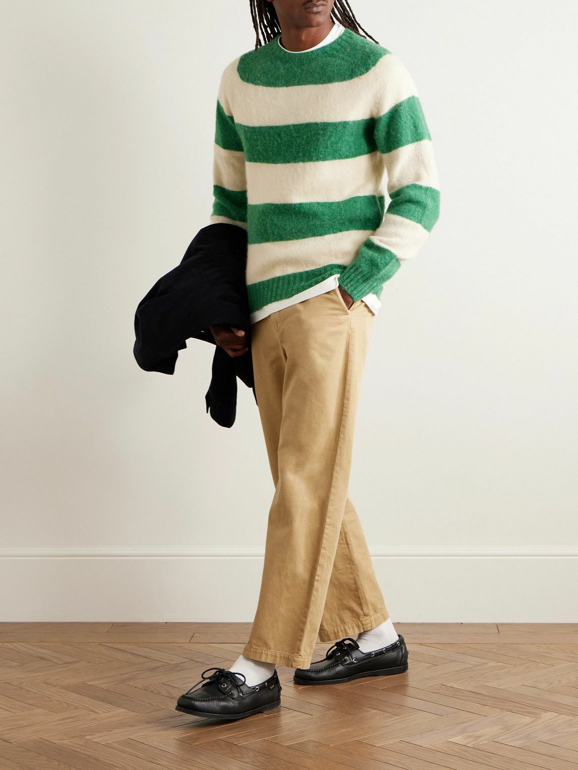 Drake's - HIM Striped Wool Sweater - Multi