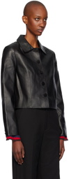 Staud Black Marino Leather Jacket