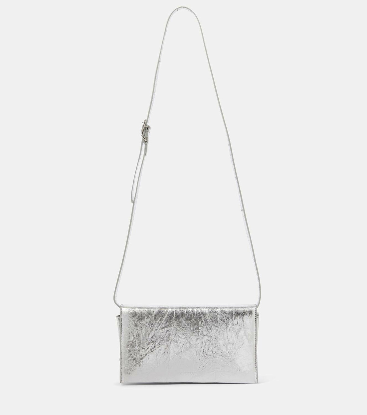 Jil Sander All-Day metallic leather shoulder bag Jil Sander