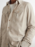 Ralph Lauren Purple label - Suede Overshirt - Neutrals