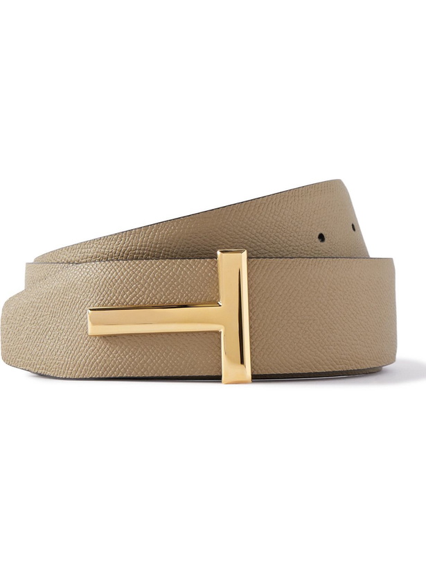 Photo: TOM FORD - 4cm Reversible Full-Grain Leather Belt - Brown