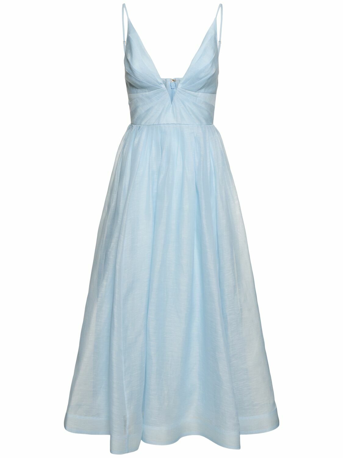 【送料&関税込】Zimmermann Illuminate Slip Dress In Linen An Zimmermann ILLUMINATE DRAWN SLIP DRESS | REVERSIBLE