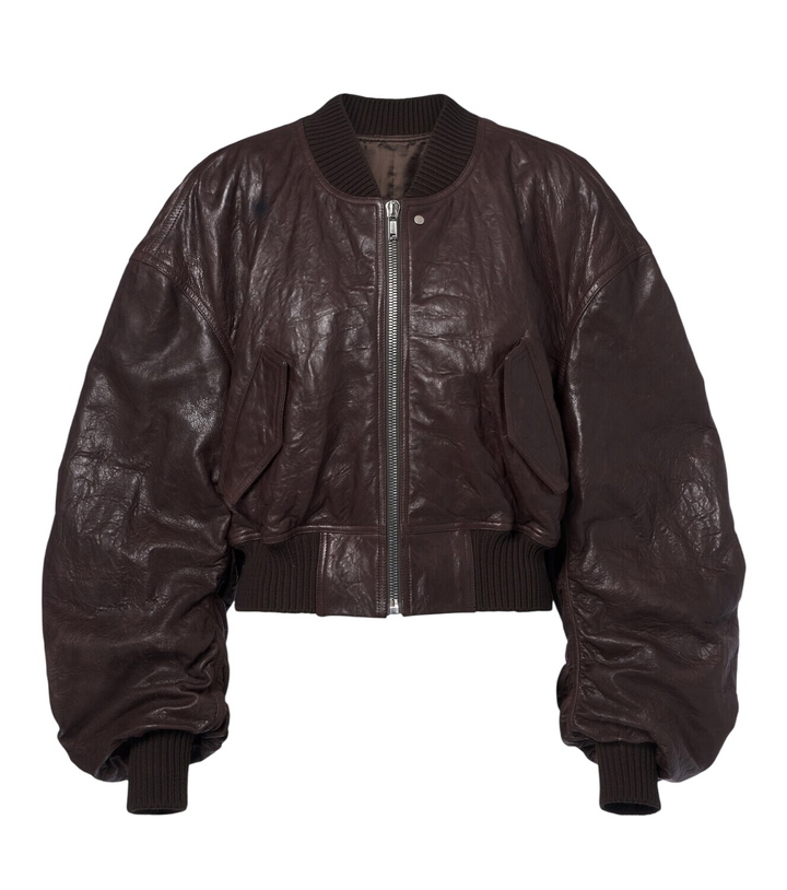 Photo: Rick Owens Secchia leather bomber jacket