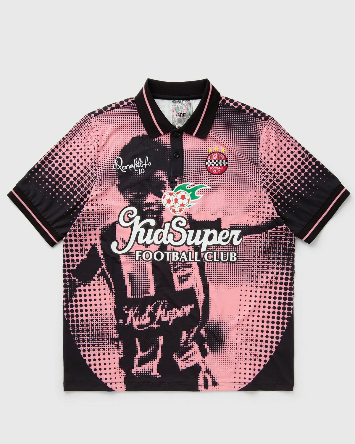 Kid Super Studios X Ronaldinho Soccer Jersey Black/Pink