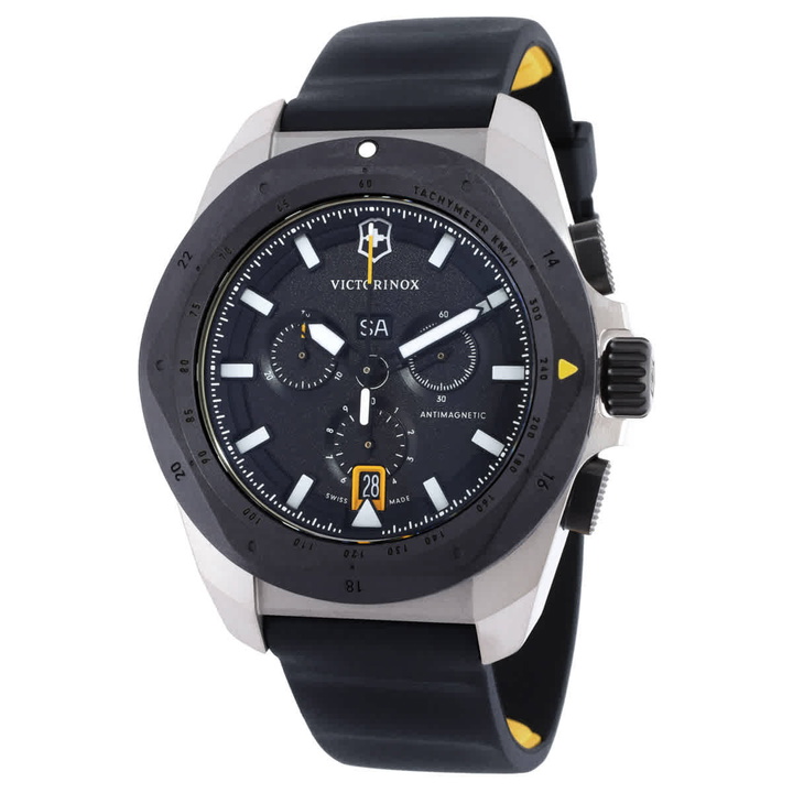 Photo: Victorinox I.N.O.X. Chronograph Quartz Black Dial Mens Watch 242011