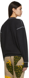 JW Anderson Black Inside Out Contrast Sweatshirt