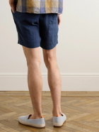 Oliver Spencer - Osborne Straight-Leg Linen Shorts - Blue