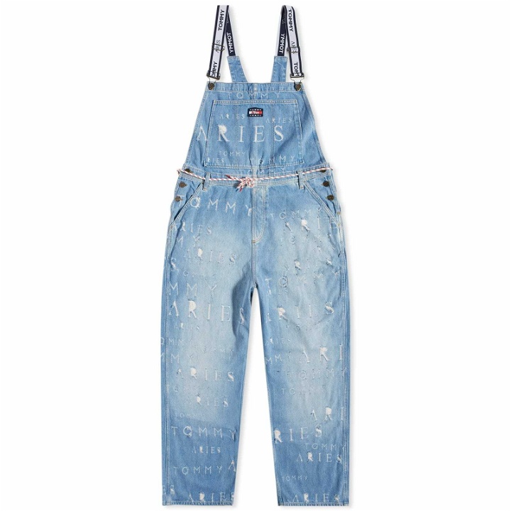 Photo: Tommy Jeans x Aries Laser Dungaree in Washed Blue