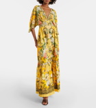 Camilla Paths of Gold floral silk maxi dress