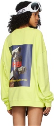 Hood by Air Green Graphic Sweatshirt