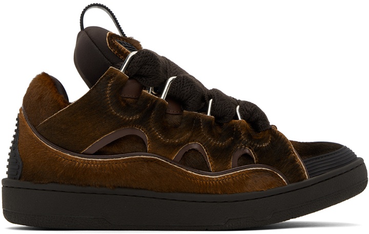 Photo: Lanvin Brown Curb Sneakers