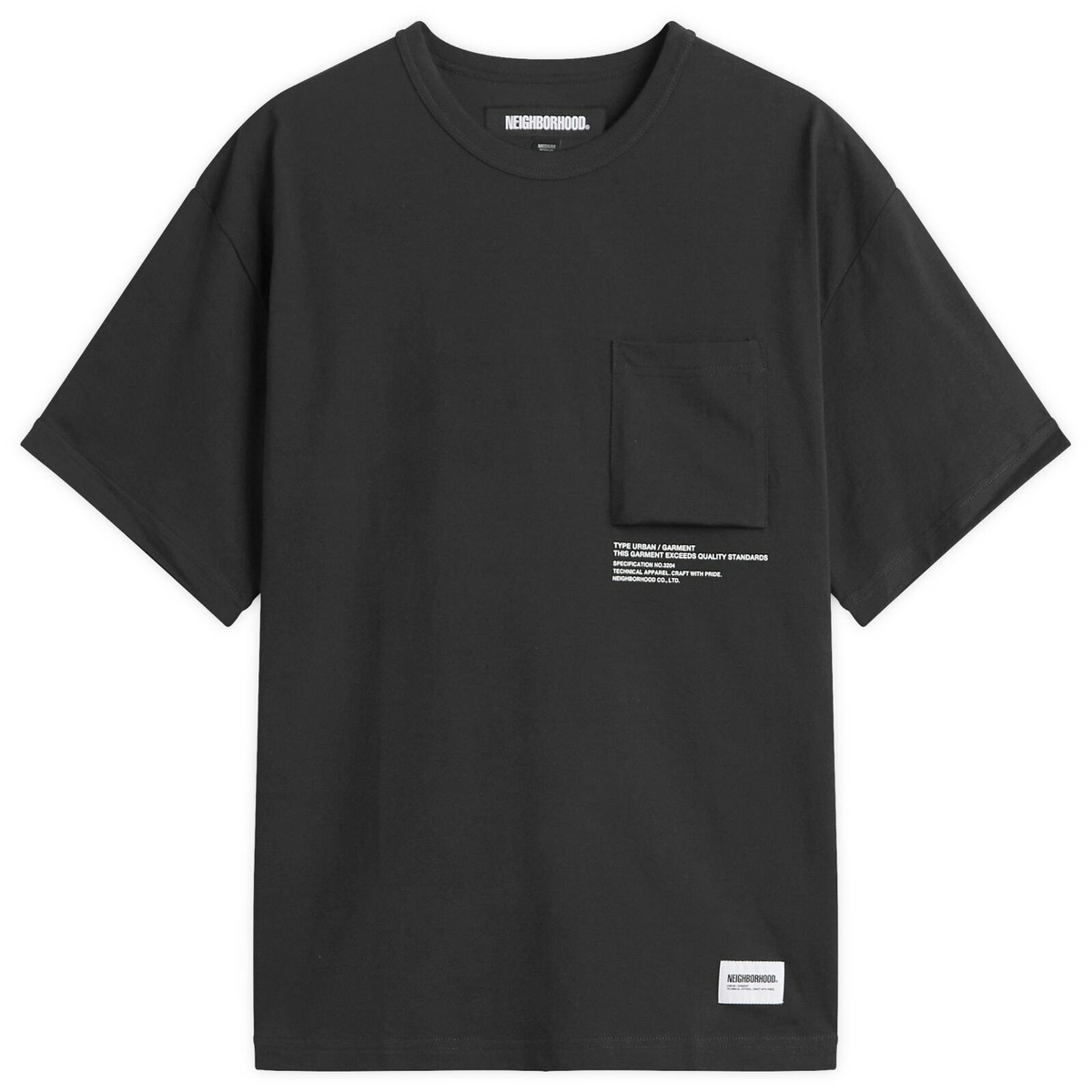 Neighborhood Men's Classic Pocket T-Shirt in Black Neighborhood