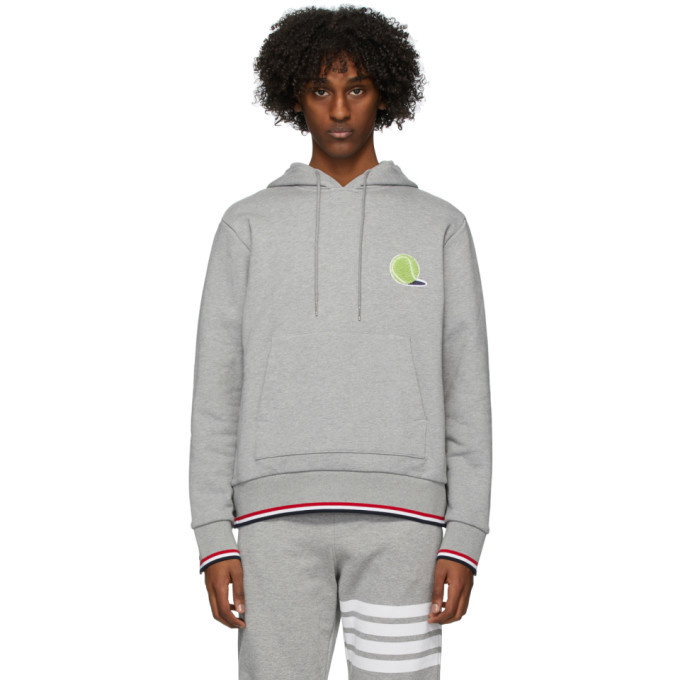 Photo: Thom Browne Grey Basketball Icon Hoodie