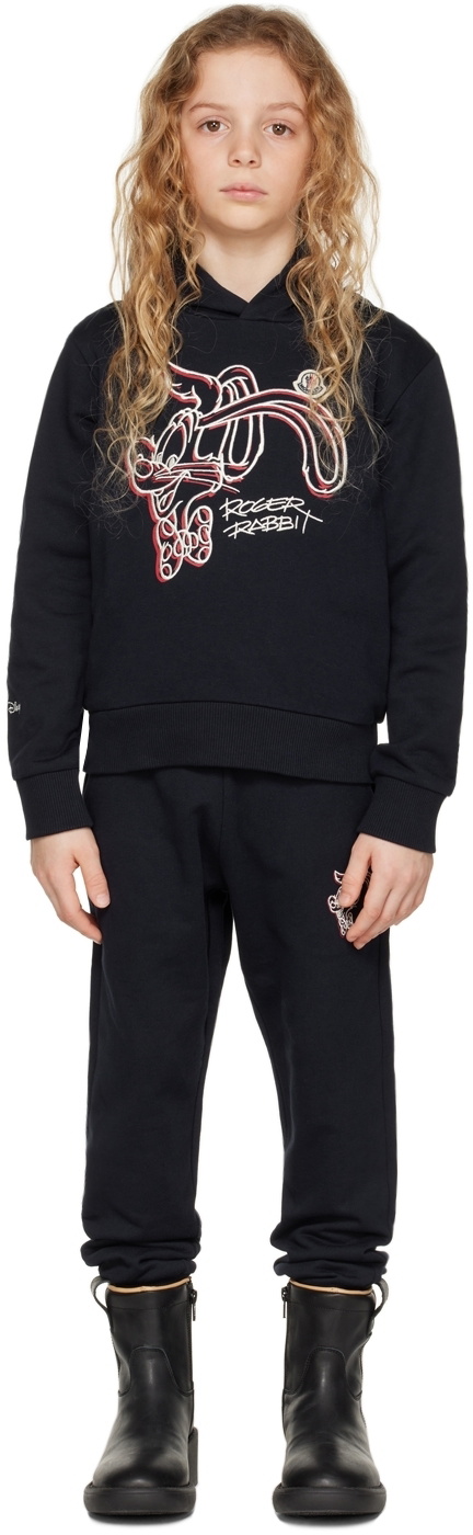 Moncler Enfant Girls Logo Tracksuit in Black main image 0