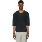 Homme Plisse Issey Miyake Black A-POC Pleats T-Shirt