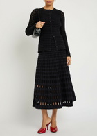 Simkhai Mabel Textured Cut-out Knit top Black