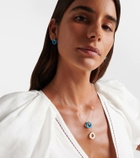 Mateo 14kt gold pendant necklace with turquoise