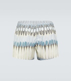 Commas Printed swim trunks