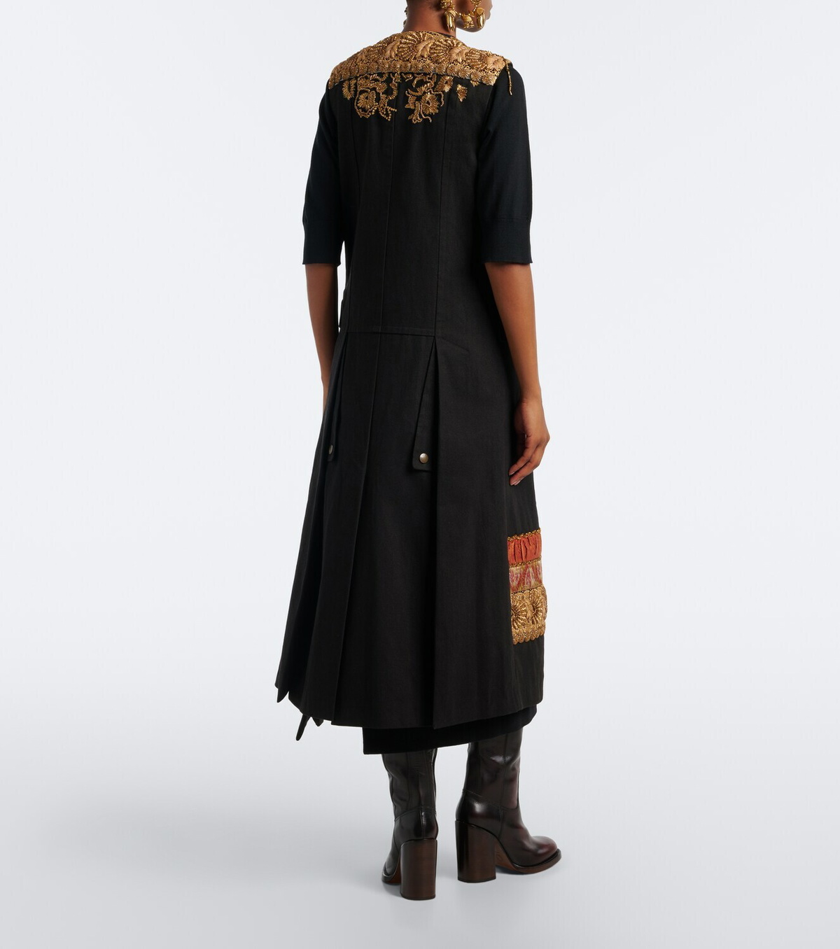 Dries Van Noten Embellished cotton vest