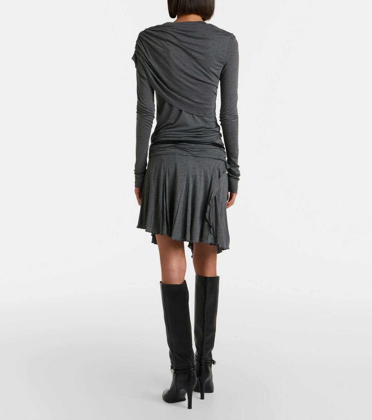 Marant Etoile Rosinda asymmetric draped miniskirt