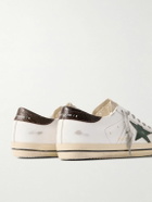 Golden Goose - Super-Star Distressed Leather and Suede Sneakers - White