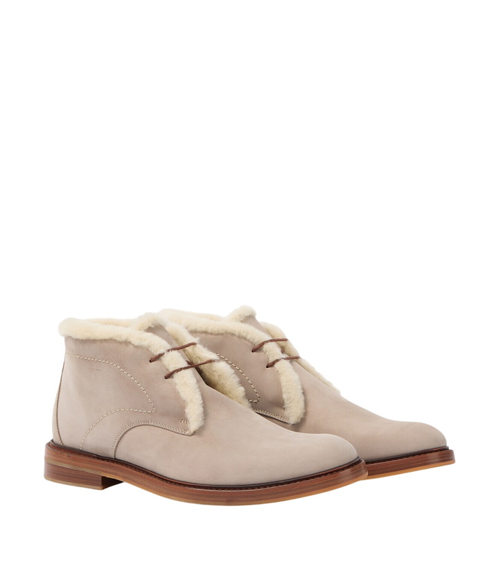 Photo: Manolo Blahnik Keswick shearling-lined leather desert boots