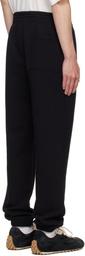 Burberry Black EKD Check Cotton Jogging Sweatpants