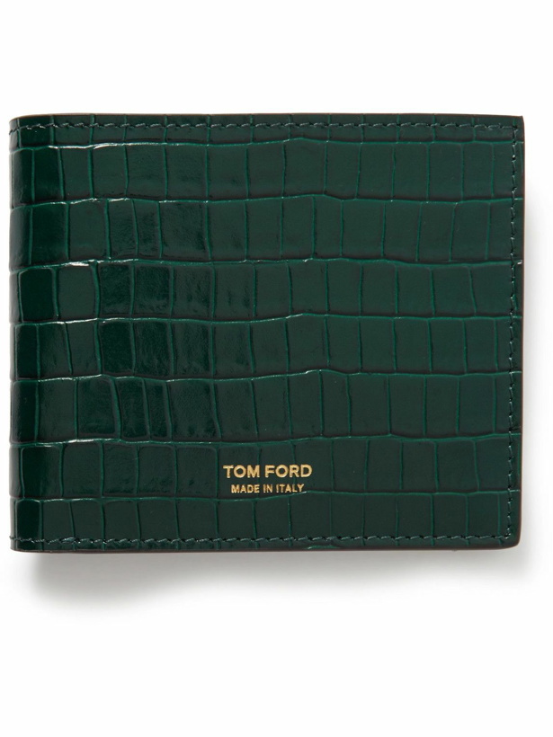 Photo: TOM FORD - Croc-Effect Leather Billfold Wallet