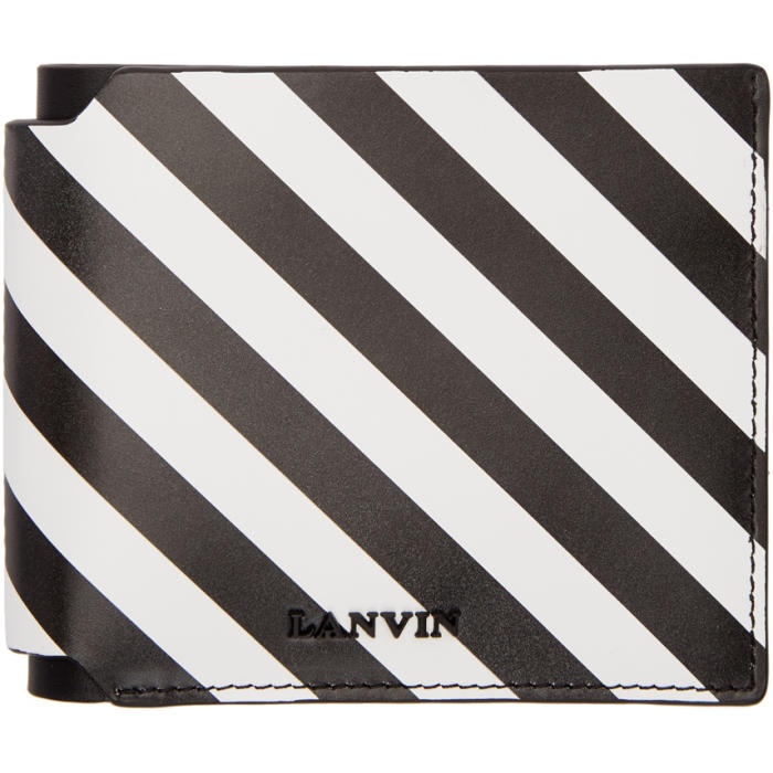 Photo: Lanvin Black and White Striped Wallet