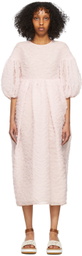 Cecilie Bahnsen Pink Florette Midi Dress