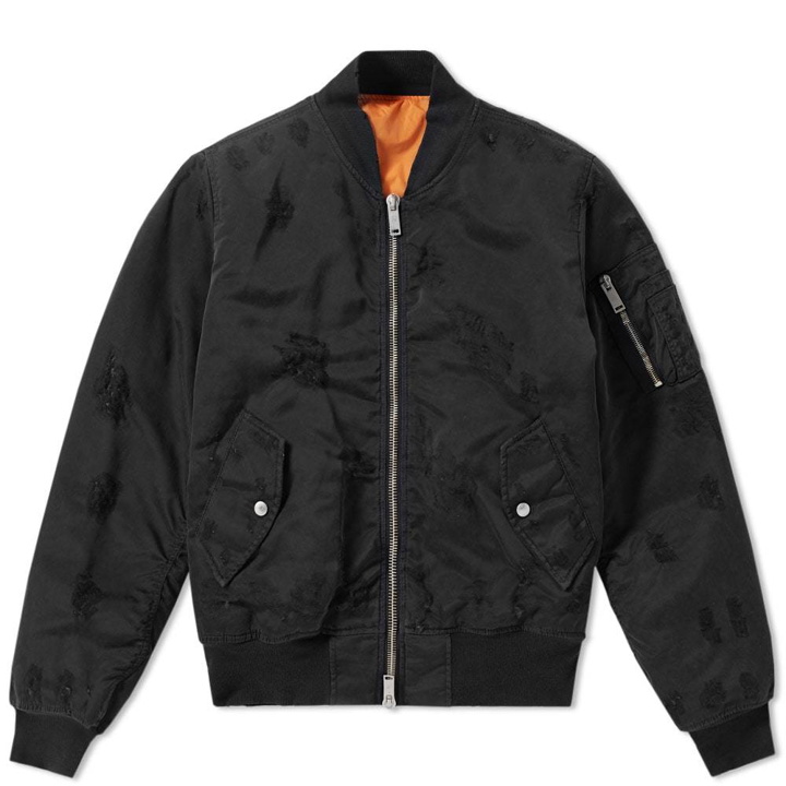 Photo: Unravel Project Distressed Bomber Jacket