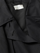 The Row - Omar Double-Breasted Belted Cotton-Blend Twill Trench Coat - Black