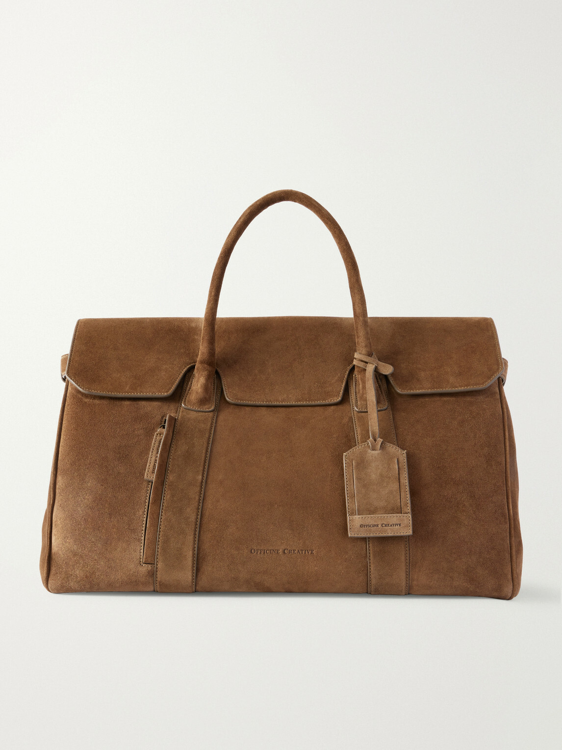 Officine Creative - Bostonian 001 Suede Weekend Bag