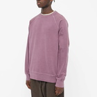 YMC Men's Shrank Raglan Crew Sweat in Purple