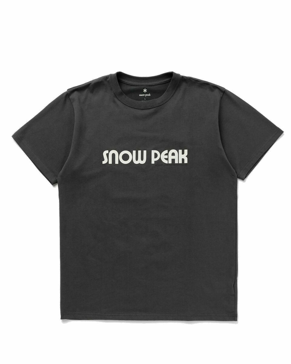 Photo: Snow Peak Land Station T Shirt Black - Mens - Shortsleeves