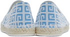 Givenchy White & Blue 4G Espadrilles