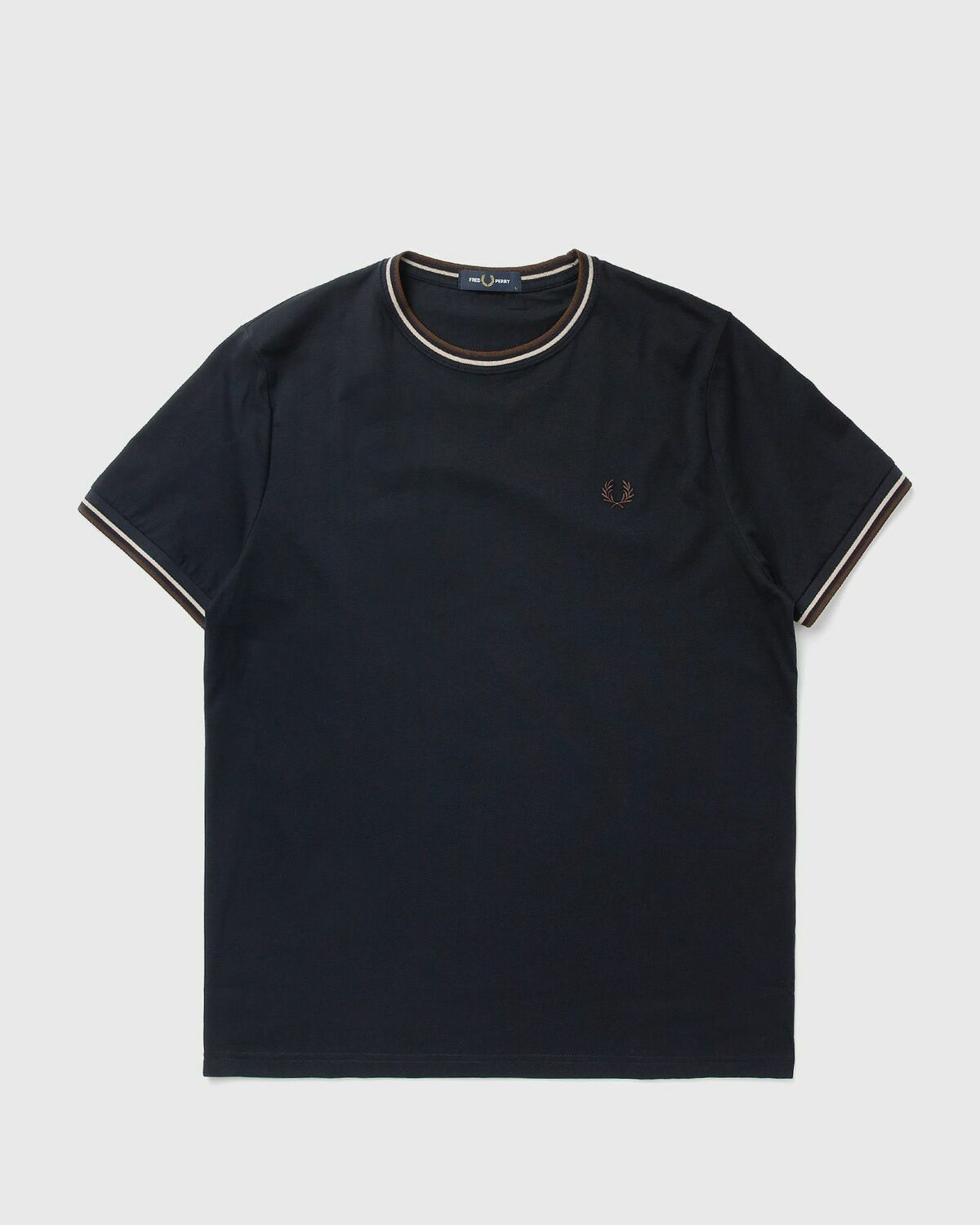 Fred Perry TWIN TIPPED T-SHIRT Blue Mens Shortsleefe