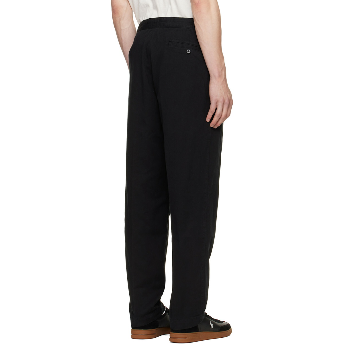 Polo Ralph Lauren Black Relaxed Fit Twill Officer’s Trousers