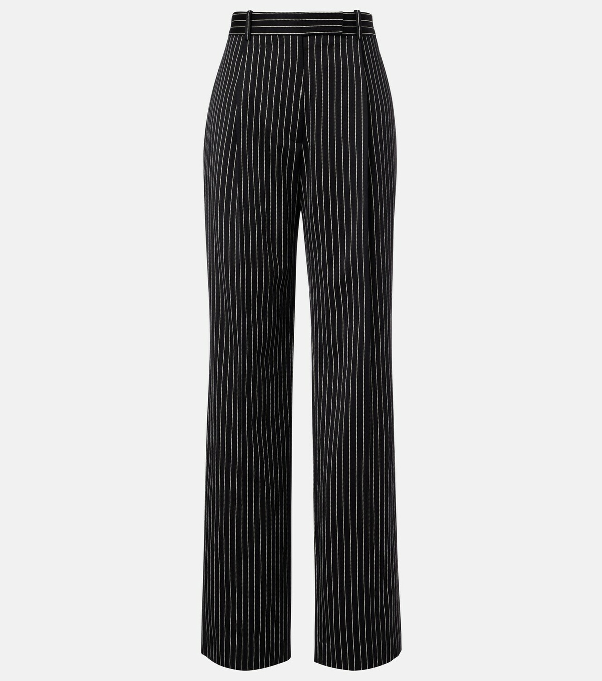 Tom Ford Striped wool and cotton straight pants