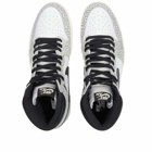 Air Jordan Men's 1 Retro High OG Sneakers in Tech Grey/Muslin Black