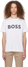 BOSS White Printed T-Shirt