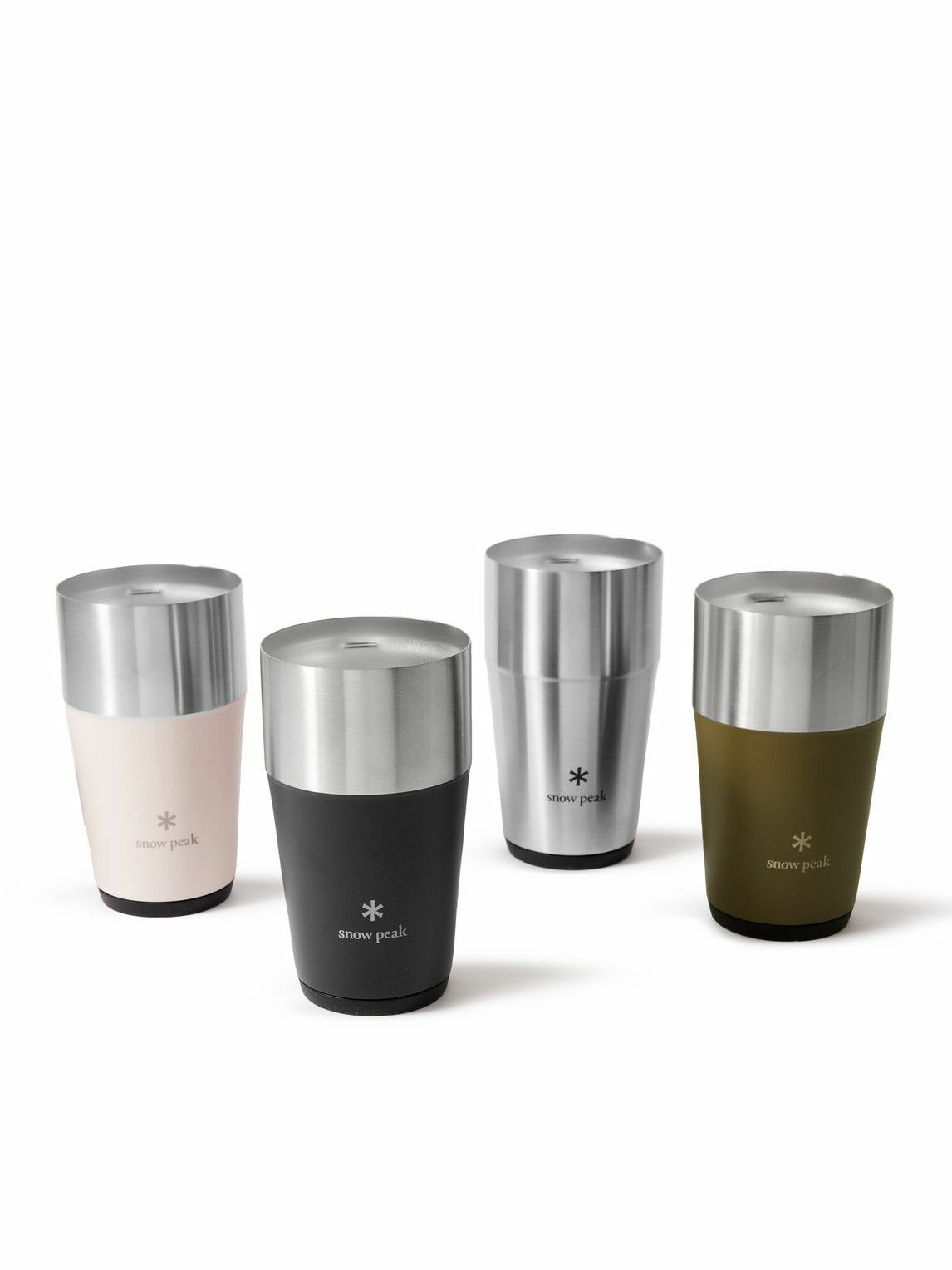 Logo stainless steel travel cup in silver - Balenciaga