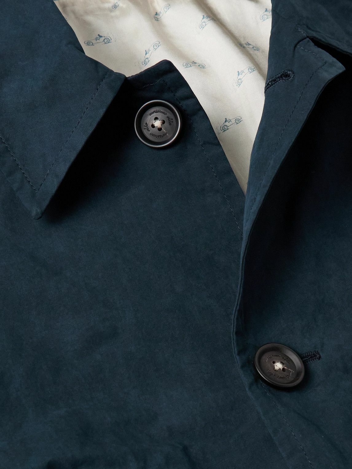 Massimo Alba - Mustang Woven Trench Coat - Blue