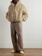 Fear of God - Alpaca and Cotton-Blend Hooded Bomber Jacket - Brown