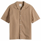 A.P.C. Men's Chemise Beckett Logo Shirt in Beige